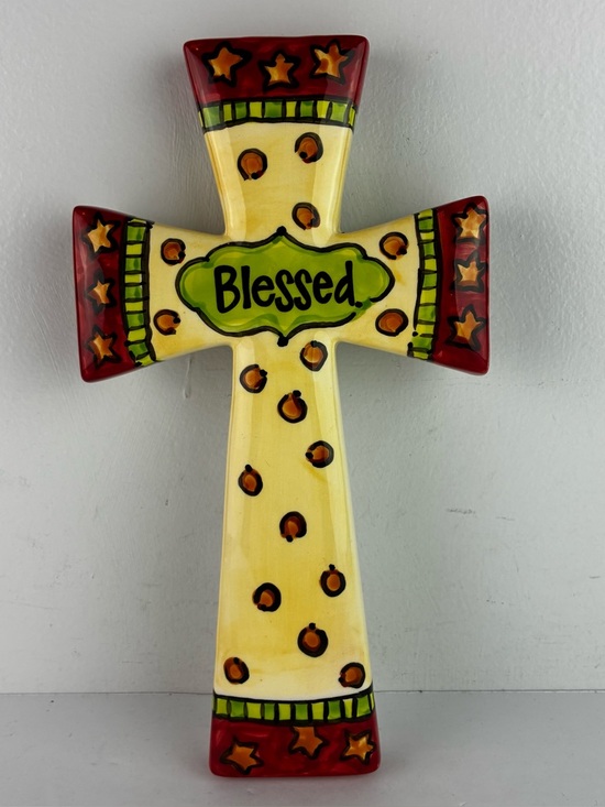 Glory Haus Other - Glory Haus Laura Kirkland Designs Blessed Ceramic Cross